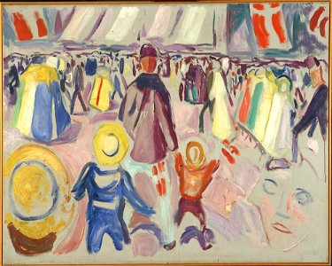Edvard Munch - 17th of May in a Small, Norwegian Town - MM.M.00681 - Munch Museum