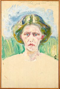 Edvard Munch - Alma Mater, Portrait Study - MM.M.00769 - Munch Museum. Free illustration for personal and commercial use.