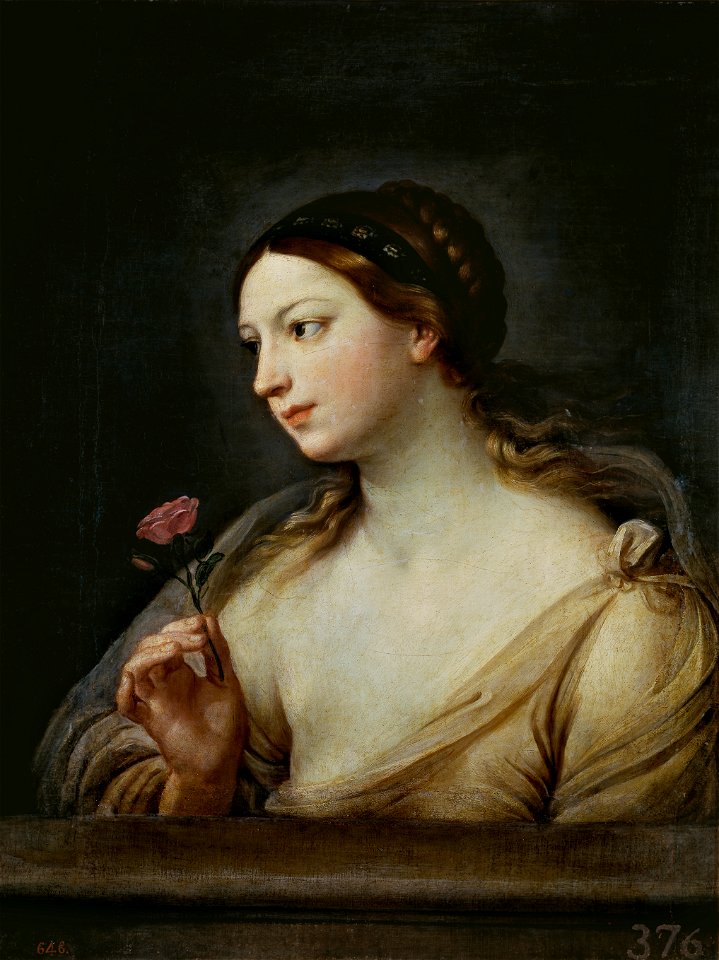 Muchacha con una rosa (Reni)
