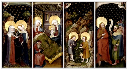 Maître du Jardin de Paradis de Francfort - Vie de saint Jean-Baptiste - Staatliche Kunsthalle