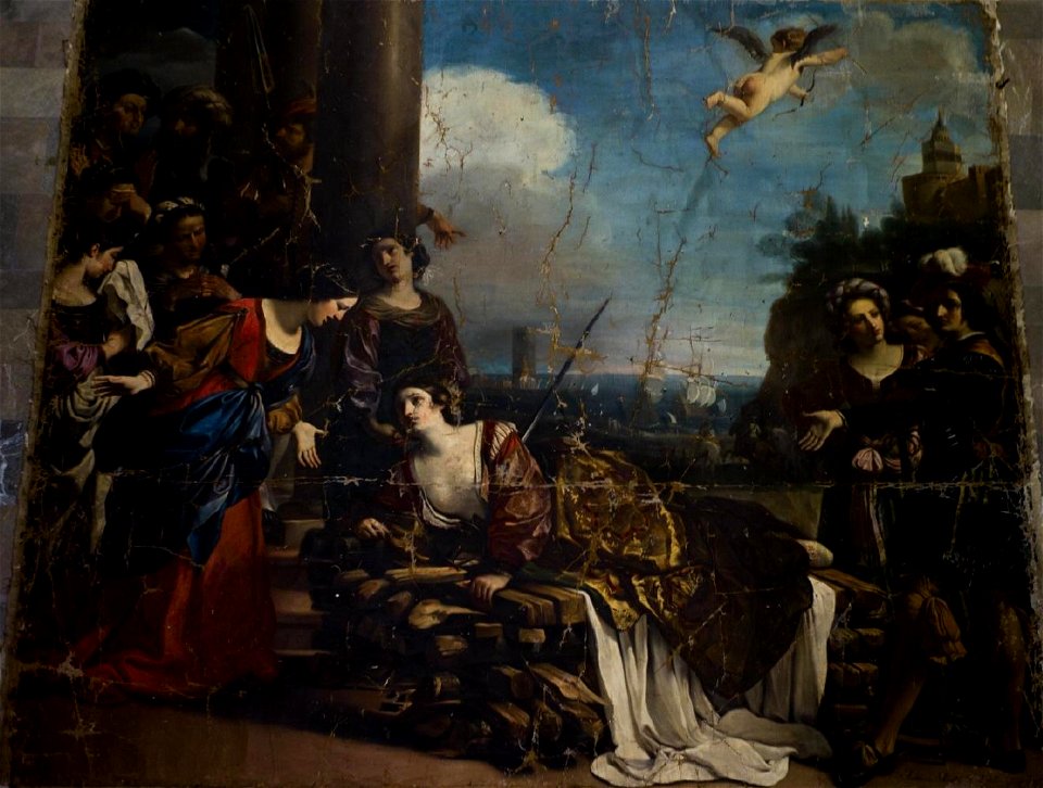 Muerte de Dido, de Mariano Salvador Maella (Real Academia de Bellas Artes de San Fernando)