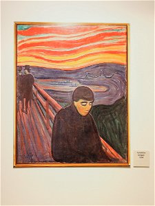 Edvard Munch - Fortvilelse. Free illustration for personal and commercial use.