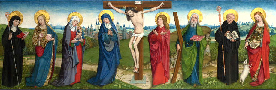 Maître-de-Liesborn-Crucifixion-Avec-Saints