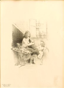 Maîtres de l'affiche V 2 - Dessin originel - Adolphe Willette