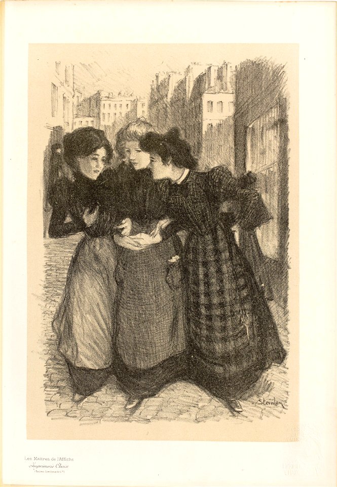 Maîtres de l'affiche V 4 - Dessin originel - Steinlen