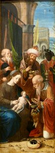 Maître des demi-figures - Adoration des mages (Triptyque)