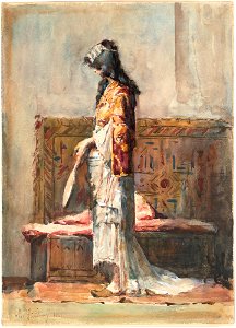 Mujer marroquí, por Mariano Fortuny