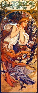 Mucha seasons 1897 spring
