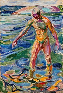 Edvard Munch - Bathing Man (1918) NG.M.01699
