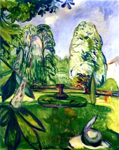 Edvard Munch - Chestnut Trees. Free illustration for personal and commercial use.
