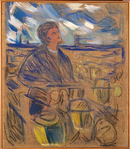 Edvard Munch - Bjørnstjerne Bjørnson Speaking to the People - MM.M.00987 - Munch Museum