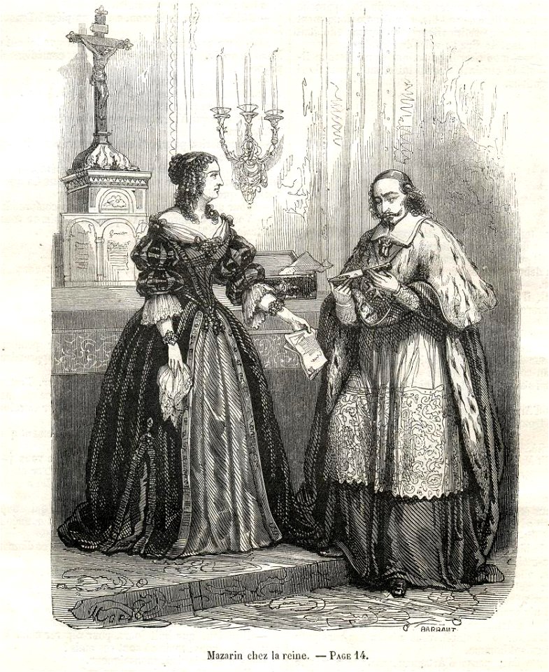 Mazarin chez la reine