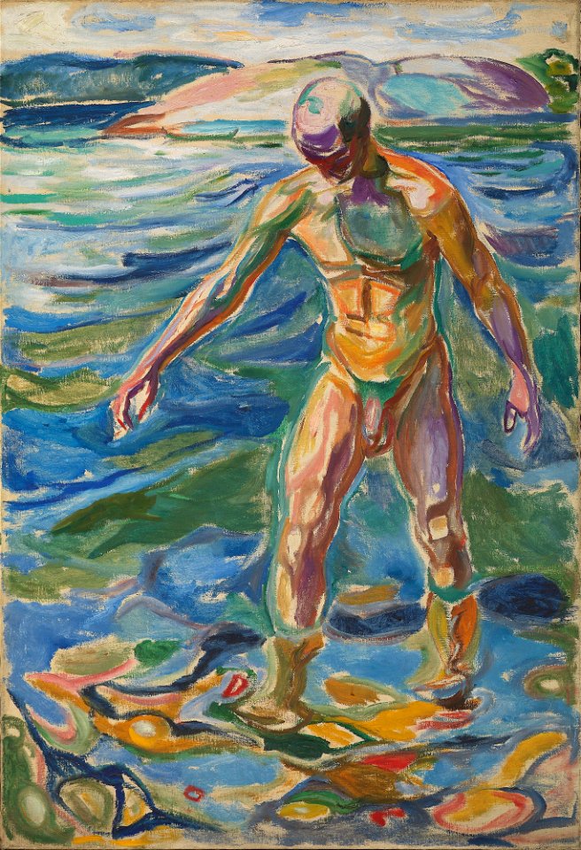 Edvard Munch - Bathing Man - NG.M.01699 - National Museum of Art, Architecture and Design