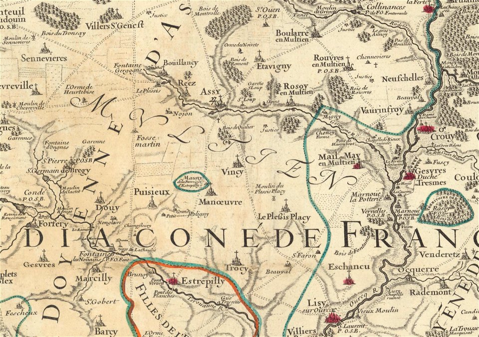Multien partiel en 1717