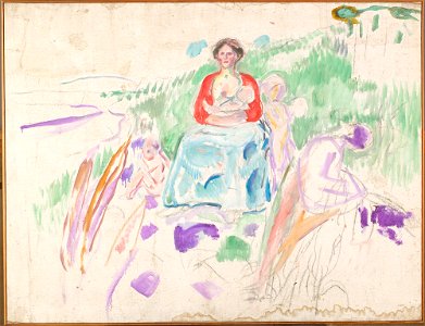 Edvard Munch - Alma Mater, Study - MM.M.00881 - Munch Museum