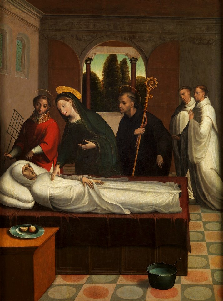 Muerte de San Bernardo, de Juan Correa de Vivar (Museo del Prado)