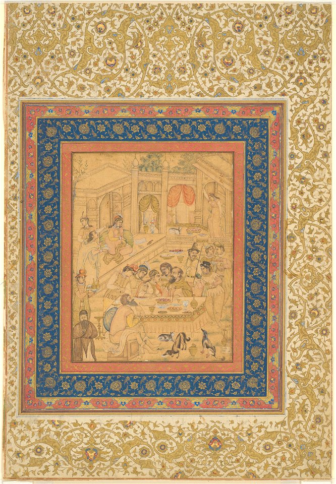 Mughal - European Banquet Scene - 1919.891 - Art Institute of Chicago