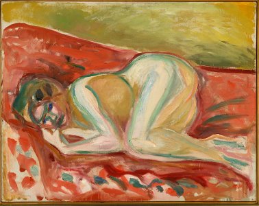 Edvard Munch - Crouching Nude - MM.M.00167 - Munch Museum