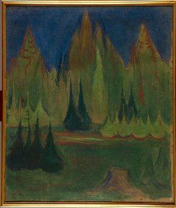 Edvard Munch - Dark Spruce Forest - MM.M.00306 - Munch Museum