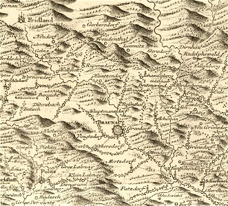 Mullerova mapa Cech 10 Broumov