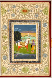 Mughal artist - Kalki, the tenth incarnation of Vishnu. - RCIN 1005115.m - Royal Collection