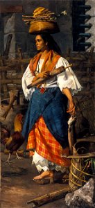 Mujer filipina by Lorenzo de la Rocha Icaza - MBACO