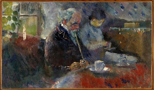 Edvard Munch - At the Coffee Table - MM.M.00627 - Munch Museum