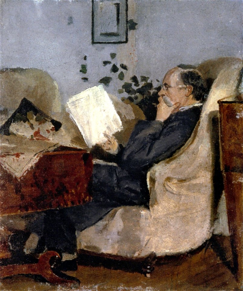 Edvard Munch - Christian Munch on the Couch