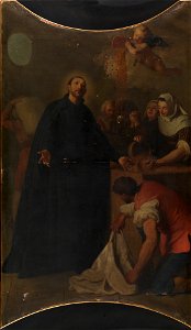 Multiplicación de trigo en la ciudad de Puy por San Francisco de Regis (Museo del Prado)