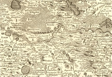 Mullerova mapa Cech 14 Teinitz