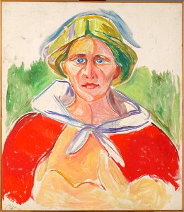 Edvard Munch - Alma Mater, Portrait Study - MM.M.00794 - Munch Museum. Free illustration for personal and commercial use.