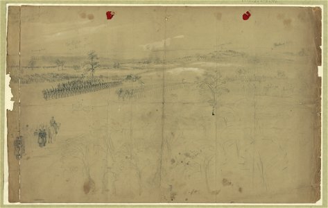 McClellan reviewing his troops near Baileys Cross Roads LCCN2004660490