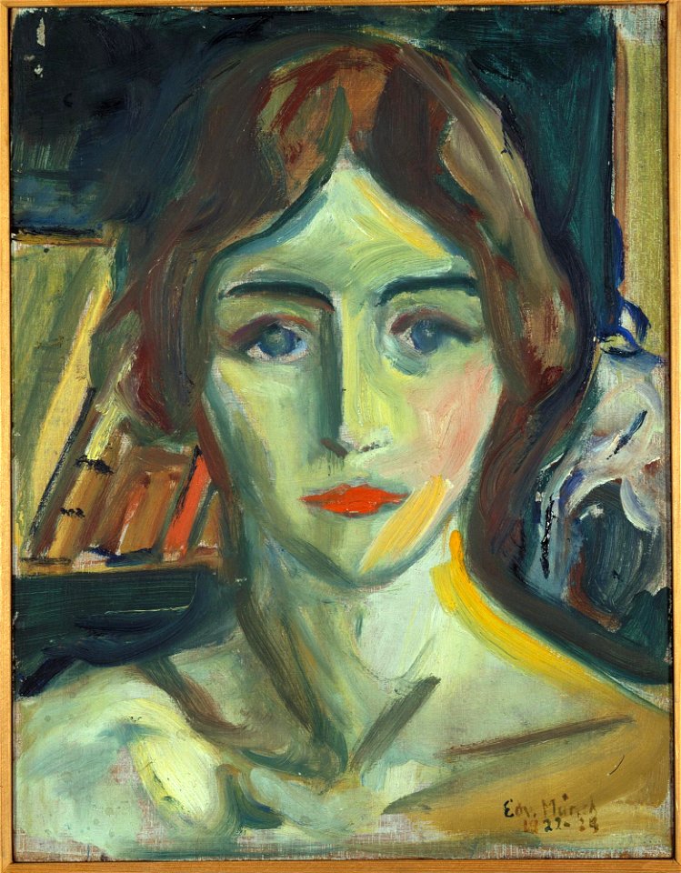 Edvard Munch - Birgit Prestøe, Portrait Study - MM.M.00131 - Munch Museum