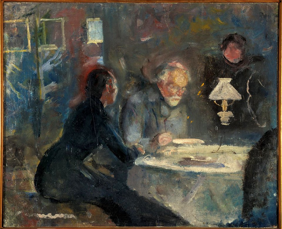 Edvard Munch - At Supper - MM.M.00621 - Munch Museum