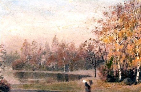 Edvard Munch - Autumn in the Forest (1880)