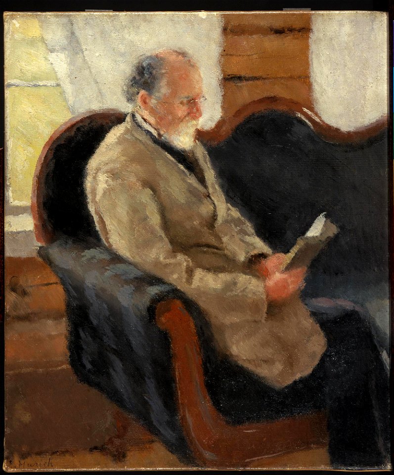 Edvard Munch - Christian Munch on the Couch - MM.M.01053 - Munch Museum
