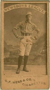 McDowell, Rochester Post Express, baseball card portrait LCCN2007680747