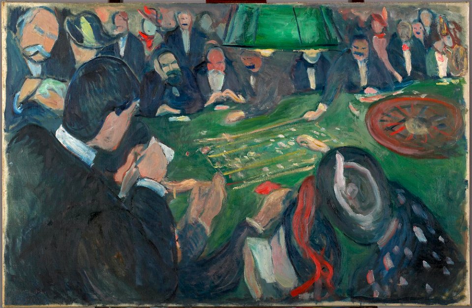 Edvard Munch - At the Roulette Table in Monte Carlo - MM.M.00050 - Munch Museum