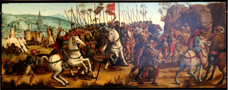 Maître des Cassoni Campana- prise d'Athènes