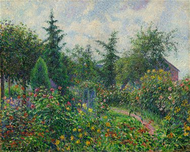 MB-Pis-03 Pissarro Garten-und-Huehnerstall-von-Octave-Mirbeau-Les-Damps 1