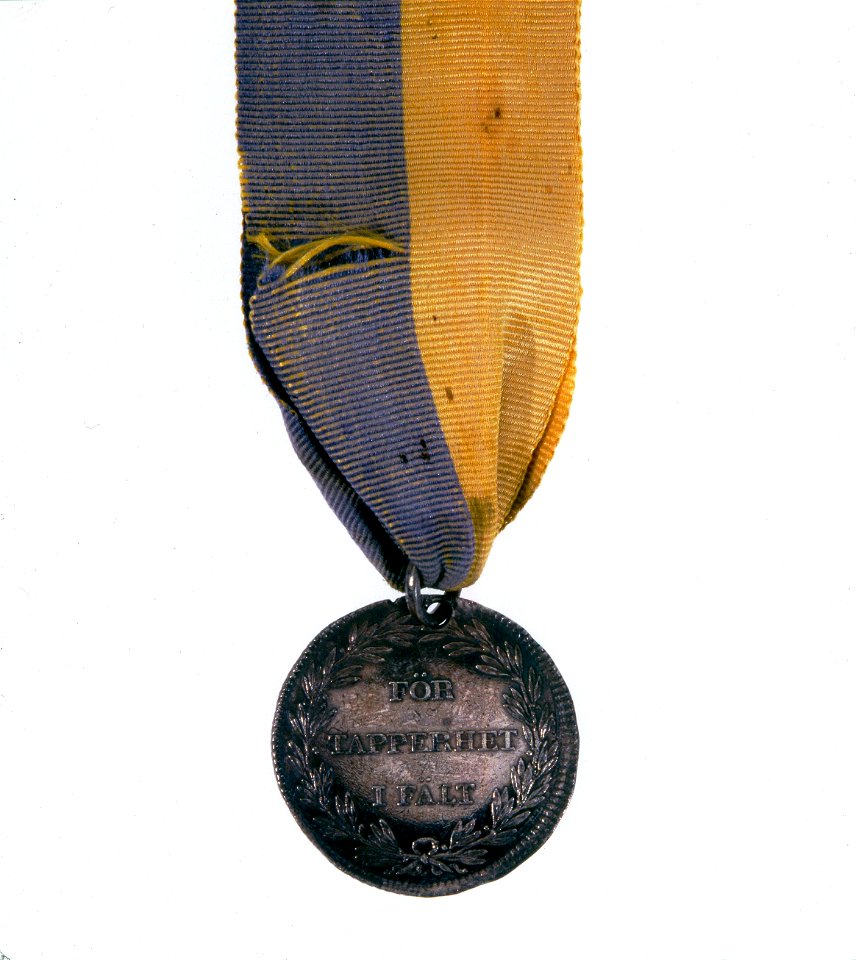 Medalj Tapperhet i fält , åtsida - Livrustkammaren - 73209