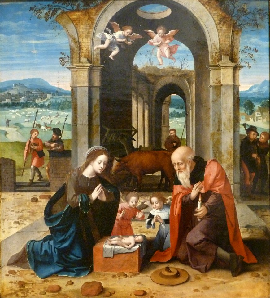 Maître des demi-figures - Nativité (Triptyque)