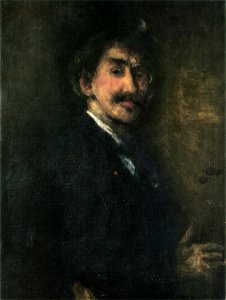 Gold and Brown - Self-portrait by James McNeill Whistler