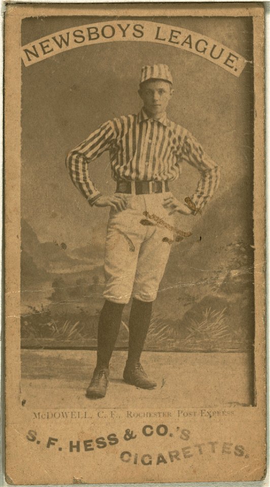 McDowell, Rochester Post Express, baseball card portrait LCCN2007680747
