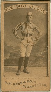 McDowell, Rochester Post Express, baseball card portrait LCCN2007680747