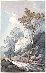 Meeting at a mountain stream - John Baverstock Knight - 9080