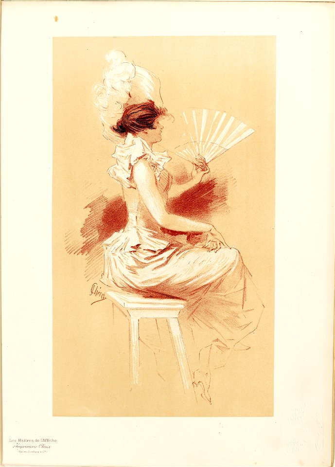 Maîtres de l'affiche V 2 - Dessin originel - Jules Chéret