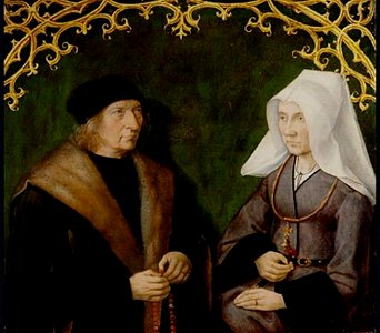 Meester van de Amsterdamse Dood van Maria - Portret van Dirck Borre van Amerongen en Maria van Snellenberg - 2464 (OK) - Museum Boijmans Van Beuningen