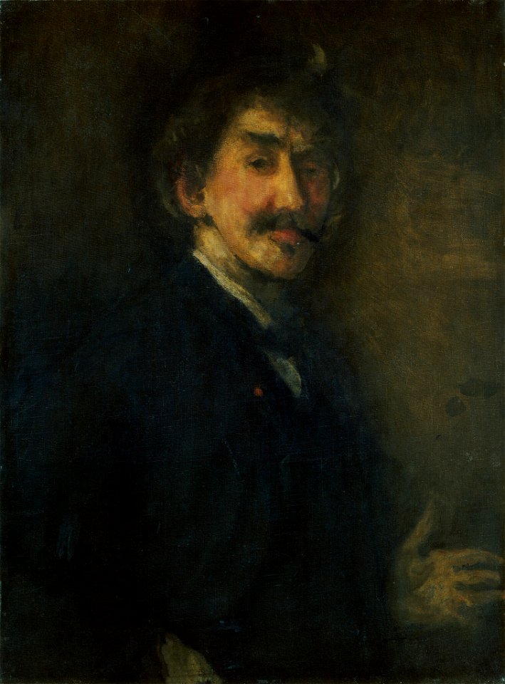 James McNeill Whistler - Gold and Brown, Self-Portrait