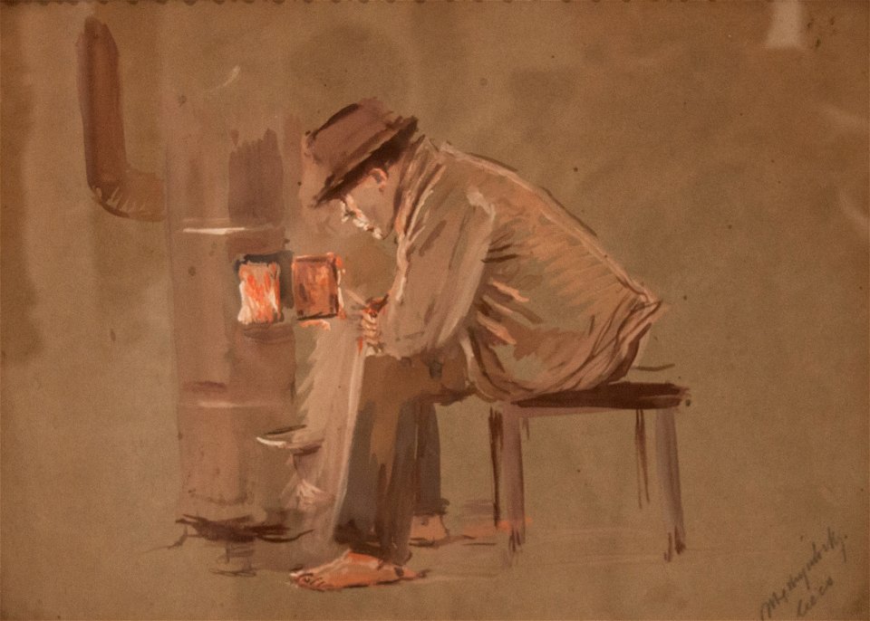 Mednyánszky - By the stove